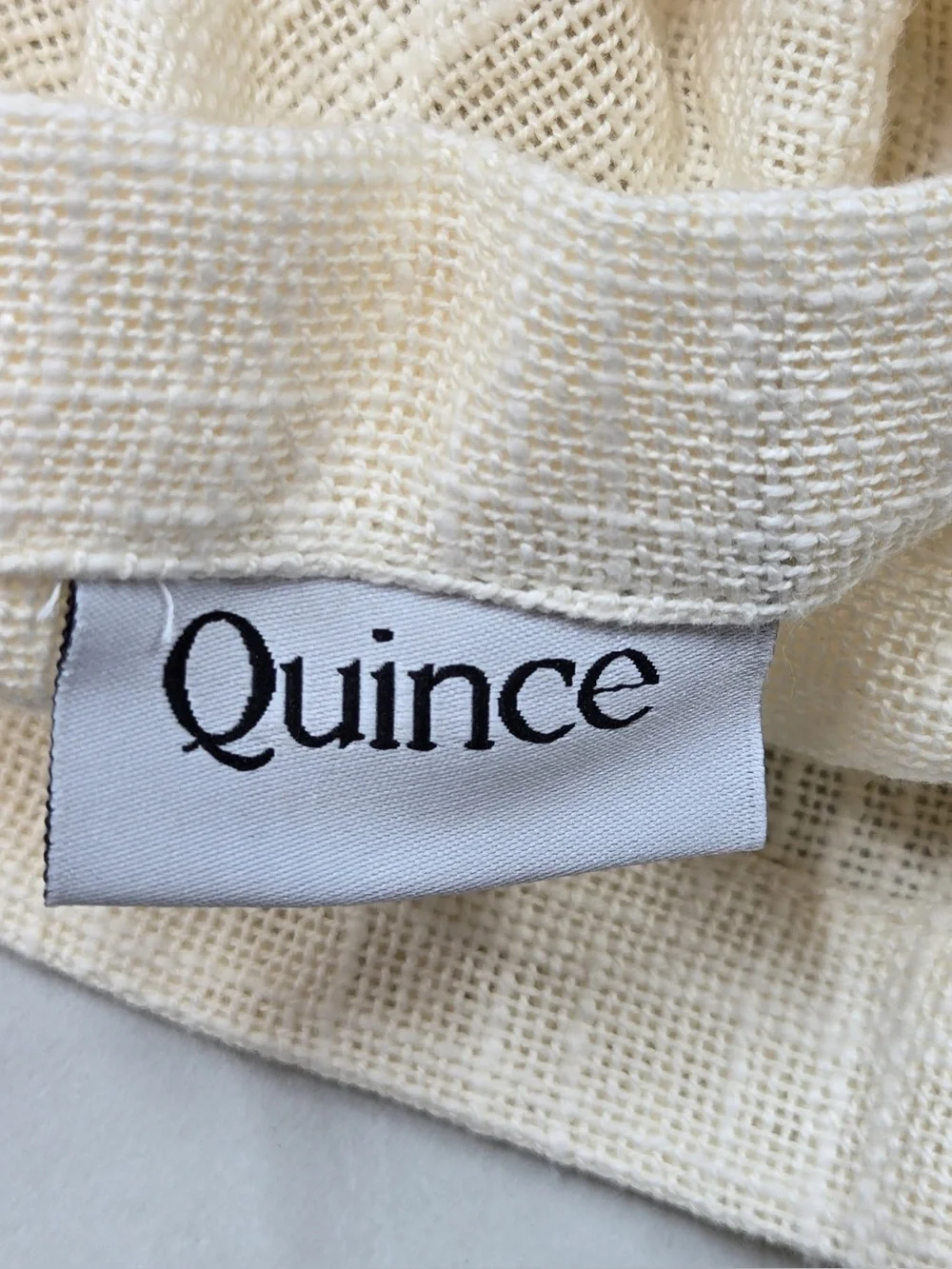 NWT QUINCE Set Of 4 48x84 Cotton Sheer Curtains Ivory 1082